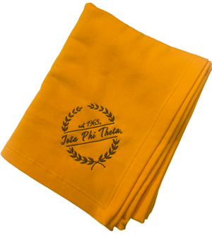Iota Phi Theta Embroidered Wreath Blanket