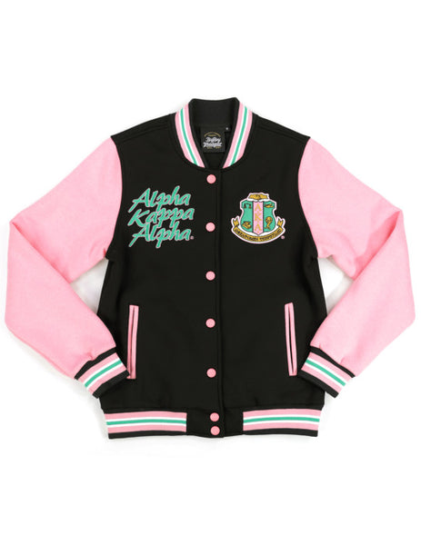 AKA Fleece Varsity Jacket - Alpha Kappa Alpha – Perfect Apparel