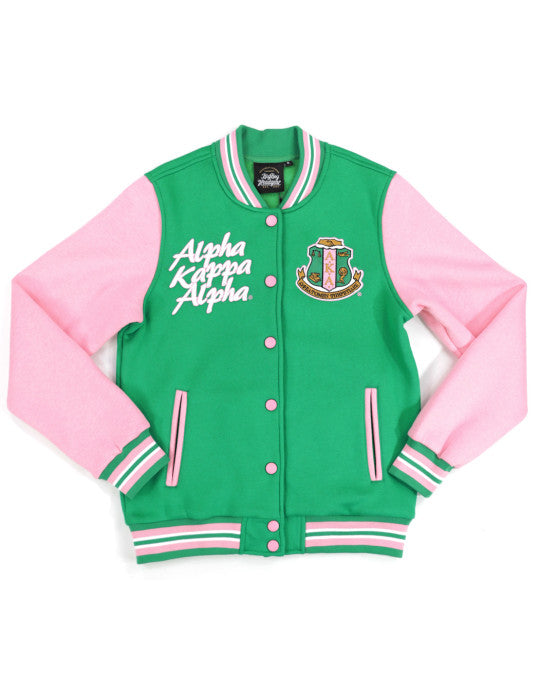 AKA Fleece Varsity Jacket Alpha Kappa Alpha – Perfect Apparel
