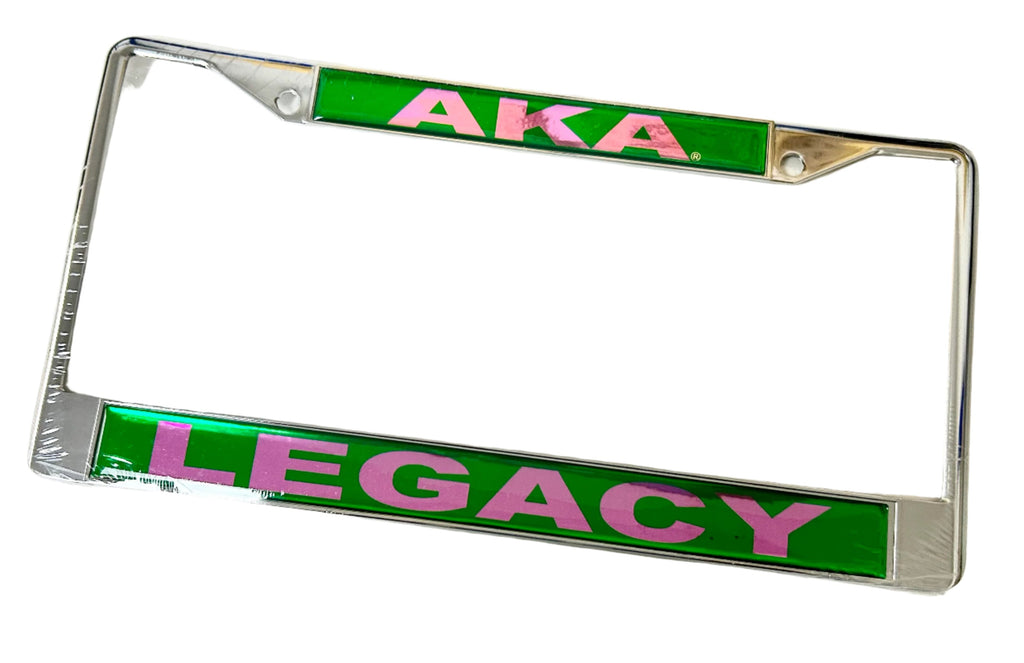 AKA Legacy Plate Frame- Alpha Kappa Alpha