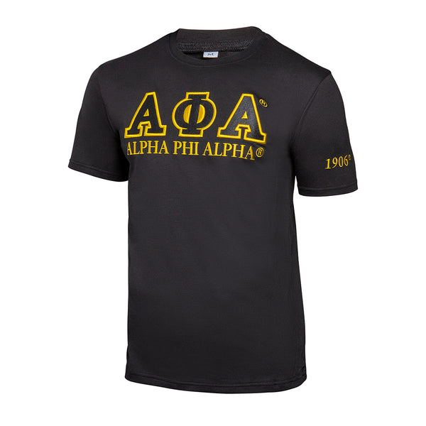 alpha phi gear Alpha Phi Alpha Embroidered Luxury T-Shirt – Perfect Apparel
