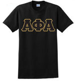 Alpha Greek 3 Letter Embroidered T-Shirt - Alpha Phi Alpha