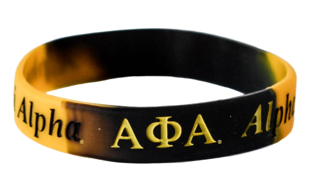 Alpha Tie Dye Silicone Wristband / Bracelet - Alpha Phi Alpha