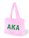 Alpha Kappa Alpha Fur Tote Bag