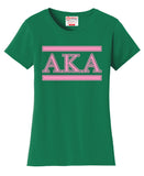 Simple 3 Greek Letter T-Shirt - Alpha Kappa Alpha