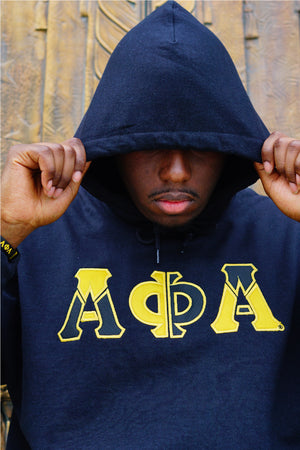 Alpha Phi Alpha Color Block Greek Lettered Hoodie