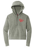 Delta Sigma Theta Call Tag Fleece 1/2 Zip Hooded Pullover- Delta Sigma Theta