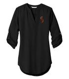 Delta Sigma Theta Embroidered Torch of Wisdom Tunic Blouse