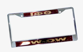 Ow-Ow Call Tag Plate Frame - Iota Phi Theta