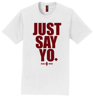 Kappa Just Say Yo T-Shirt - Kappa Alpha Psi