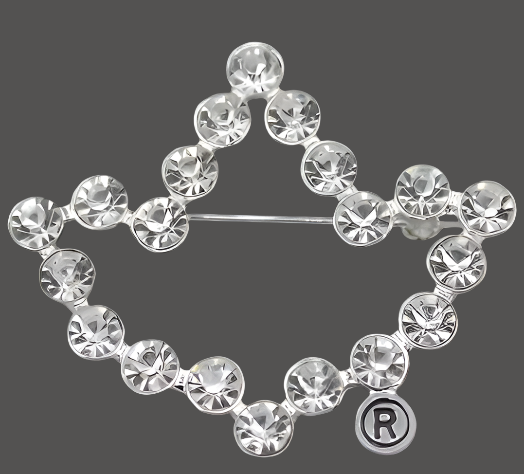 AKA Crystal Ivy Lapel Pin/Brooch Alpha Kappa Alpha