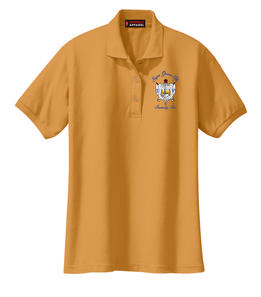 Sigma Gamma Rho Silk Touch Polo