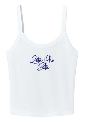 Zeta Phi Beta Crop Tank Top