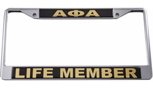 Alpha Phi Alpha Life Member License Plate Frame