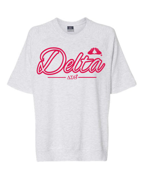Delta Sigma Theta French Terry Crewneck Pullover T-Shirt