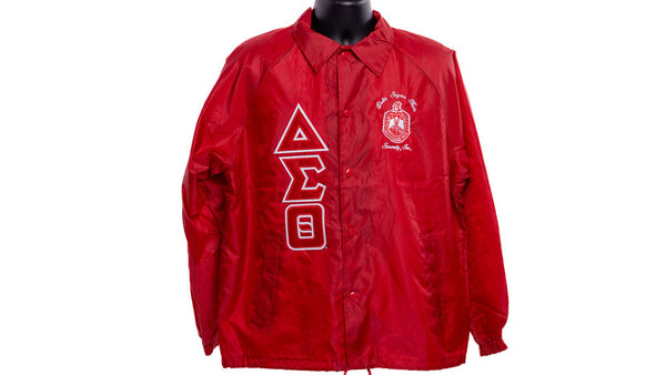 Delta Sigma Theta Greek Lettered Crossing Jacket / Delta Sigma