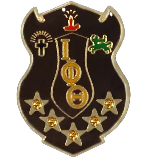 Iota Phi Theta Crystal Shield Lapel Pin