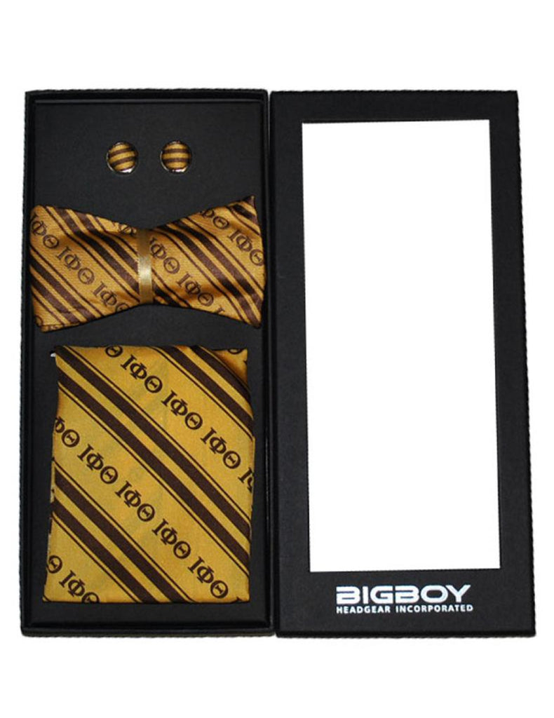 Iota Phi Theta Bowtie Set-Gold