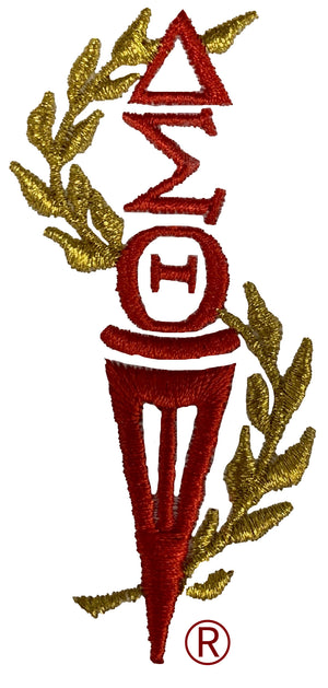 Delta Sigma Theta Embroidered Torch of Wisdom Tunic Blouse