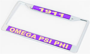 1911 Founder Plate Frame - Omega Psi Phi
