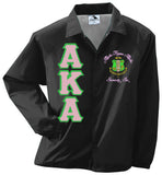 AKA Greek Lettered Crossing Line Jacket - Alpha Kappa Alpha