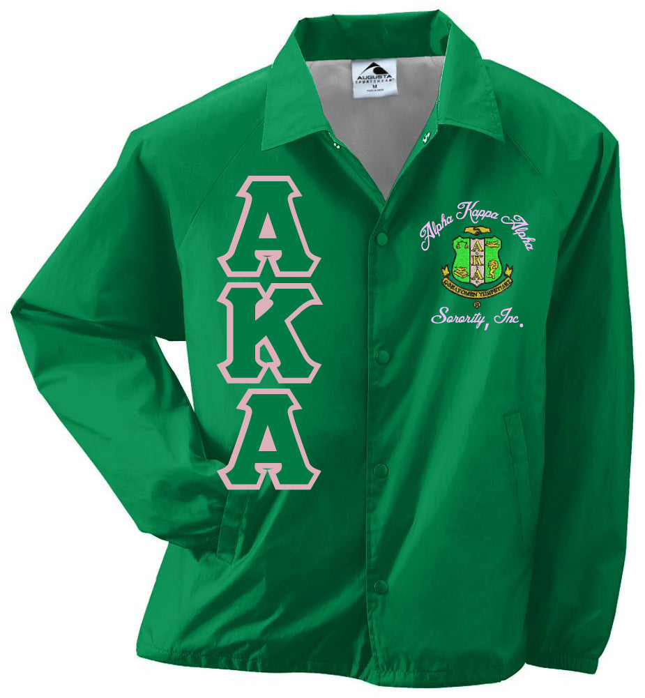 AKA Greek Lettered Crossing Line Jacket - Alpha Kappa Alpha