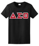 Delta Sigma Theta 3 Greek Letter Embroidered T-Shirt