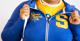 SGRho Sueded Full Zip Hooded Jacket - Sigma Gamma Rho