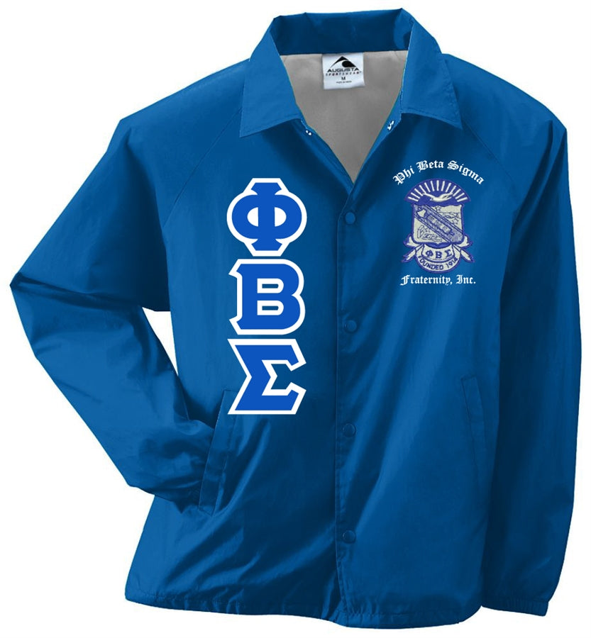 Phi Beta Sigma Greek Lettered Crossing Line Jacket