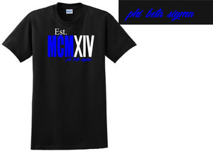 Sigma Roman Numeral Founding Year T-Shirt - Phi Beta Sigma