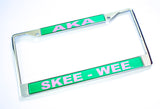Skee Wee Call Tag Plate Frame - Alpha Kappa Alpha