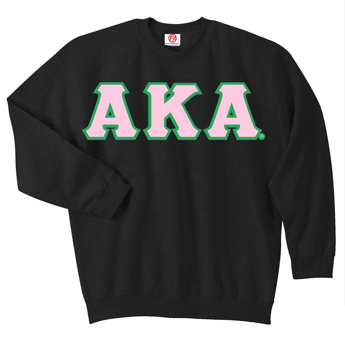 Alpha Kappa Alpha Greek Letter Crewneck Sweatshirt- AKA