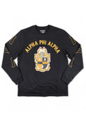 Alpha Shield Long Sleeve Printed T-Shirt - Alpha Phi Alpha