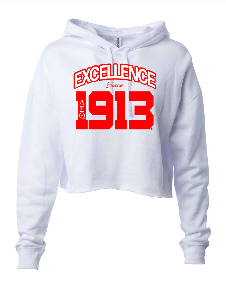 Excellence Cropped Hooded Sweatshirt - Delta Sigma Theta