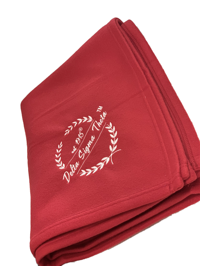Delta Sigma Theta Wreath Blanket
