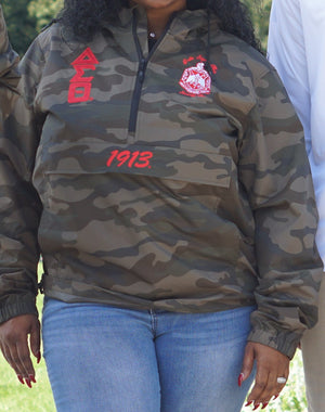Delta Sigma Theta Camo Anorak Jacket