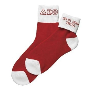 Delta Sigma Theta Foldable Socks