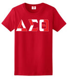 Delta Sigma Theta Color Block Greek Lettered T-Shirt