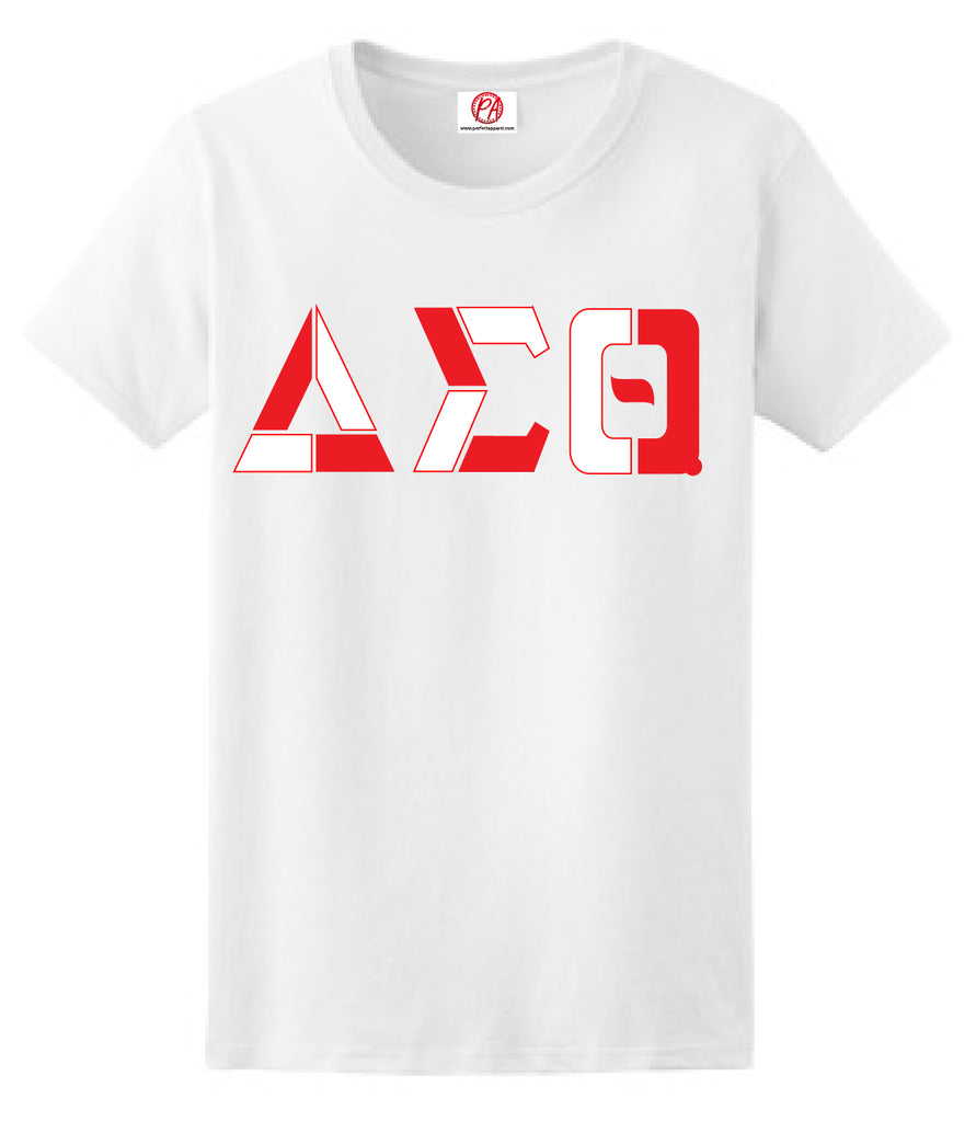 Delta Sigma Theta Color Block Greek Lettered T-Shirt