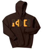 Iota Phi Theta Color Block Greek Lettered Hoodie