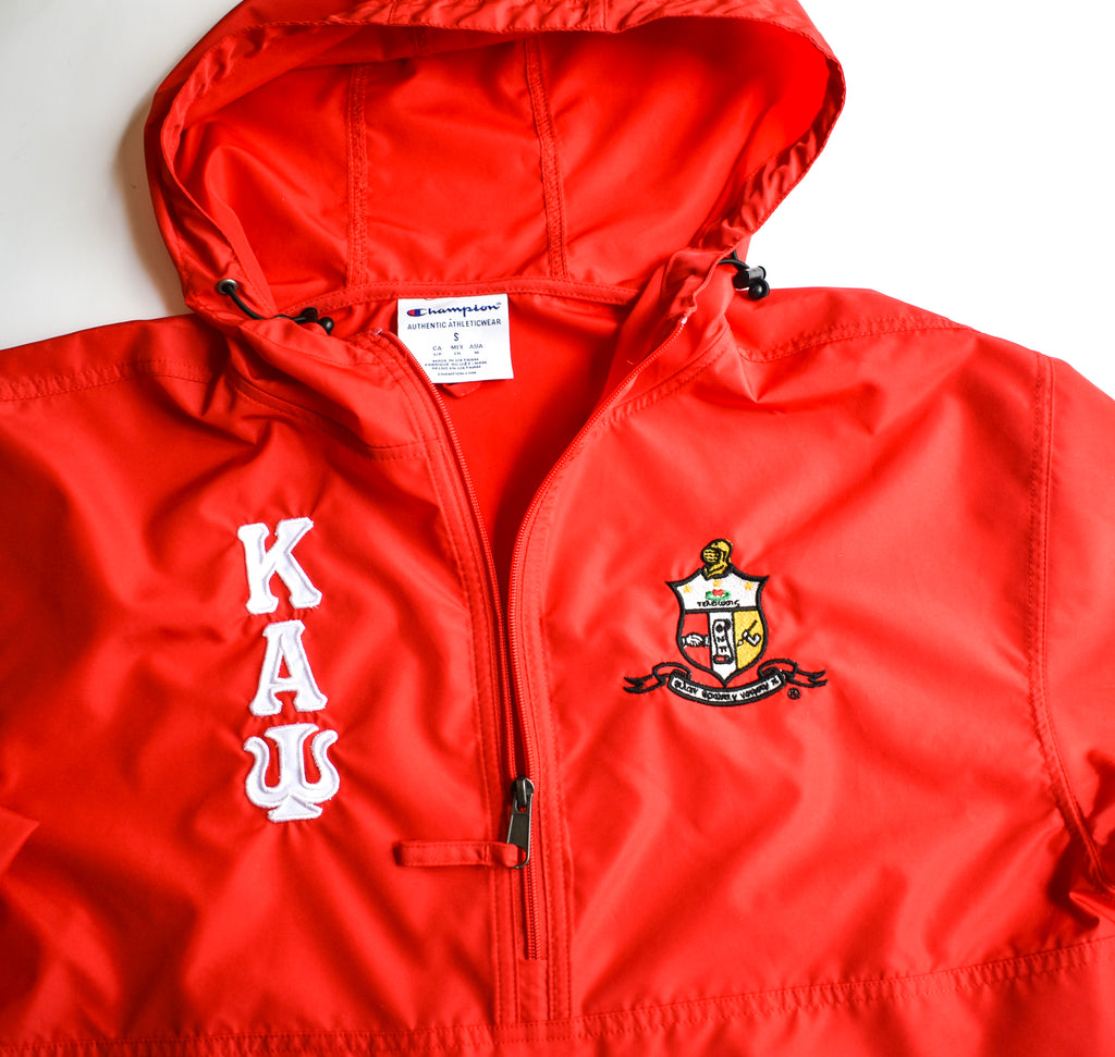 Kappa Champion Anorak Pullover Hooded Jacket - Kappa Alpha Psi