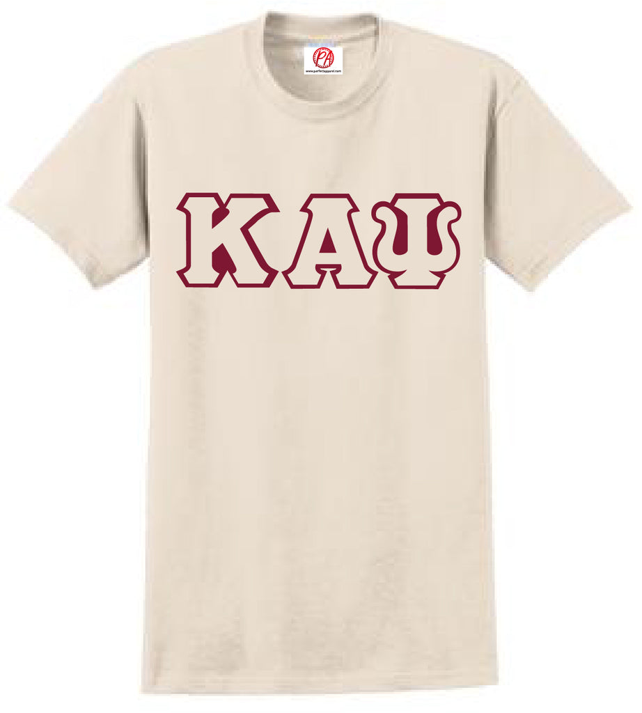 Kappa Alpha Psi Greek 3 Letter Embroidered T-Shirt