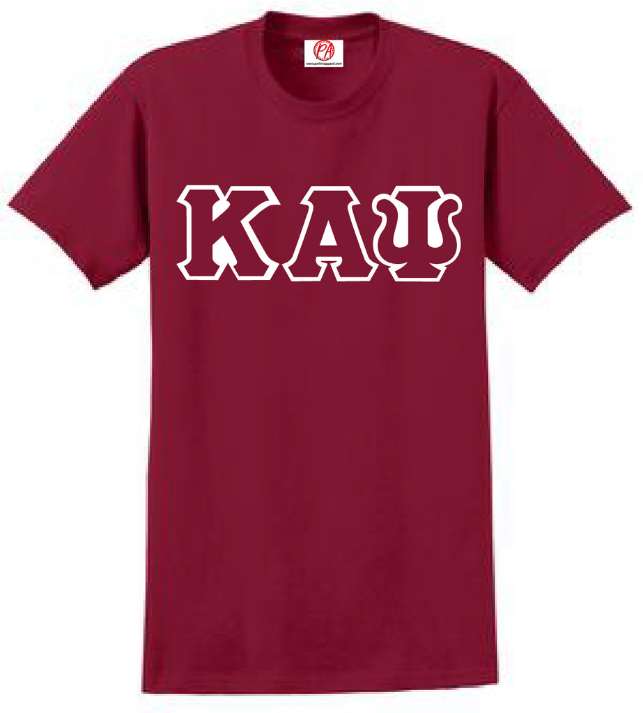 Kappa Alpha Psi Greek 3 Letter Embroidered T-Shirt
