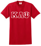 Kappa Greek 3 Letter Embroidered T-Shirt - Kappa Alpha Psi