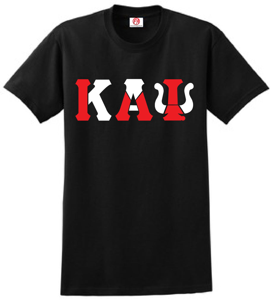 Kappa Alpha Psi Color Block Greek Lettered T-Shirt