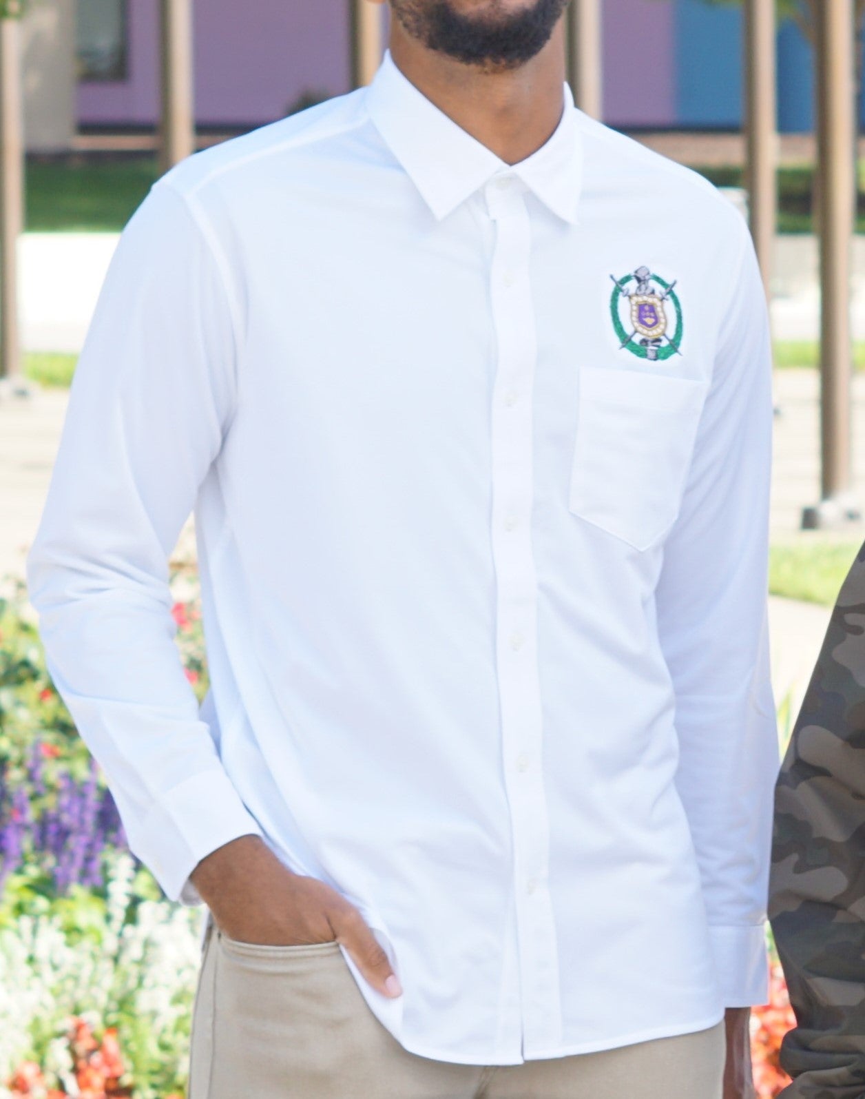 omega dress shirts Men's OMEGA ITALY Long Sleeve Dress Shirts (S-L) RN153145 White / L