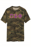 Omega Camo Embroidered T-Shirt - Omega Psi Phi