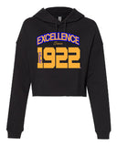SGRho Excellence Cropped Hooded Sweatshirt - Sigma Gamma Rho