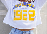 SGRho Excellence Cropped Hooded Sweatshirt - Sigma Gamma Rho