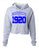 Zeta Phi Beta Excellence Cropped Hooded Sweatshirt
